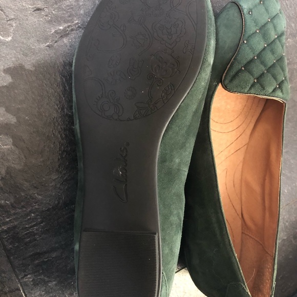 Green Clarks Indigo flats - Picture 3 of 6